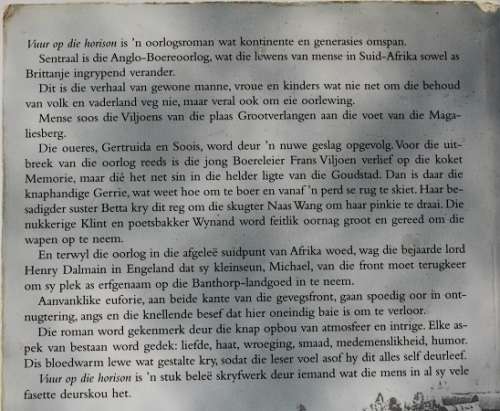 Vuur op die Horison deur Engela van Rooyen