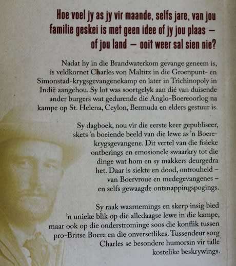 Vegter en Balling deur Chris Schoeman. Boere-oorlog ervarings van Veldkornet Charles von Maltitz