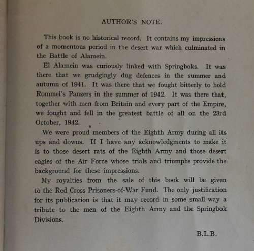 The Tide Turned at Alamein by B.L.Bernstein. World War II