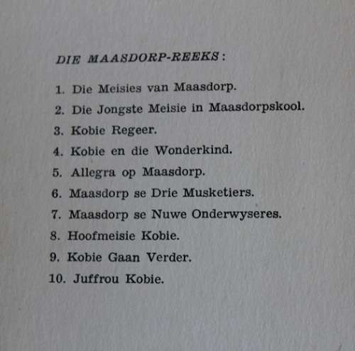 Kobie Regeer deur Stella Blakemore--Die Maasdorp-reeks