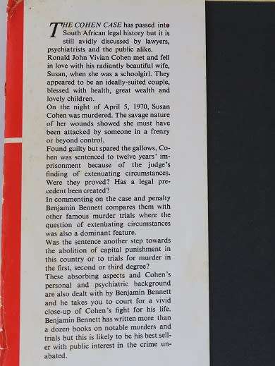 The Cohen case by Benjamin Bennett