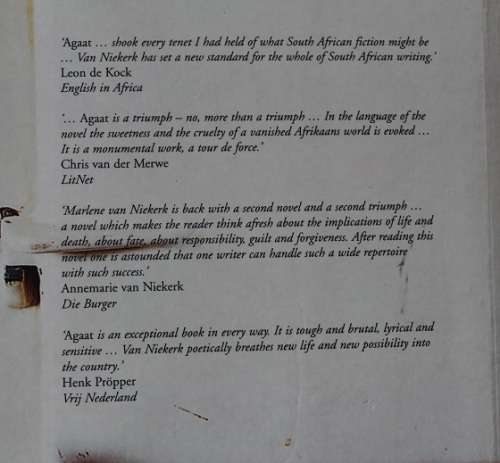 Agaat by Marlene van Niekerk