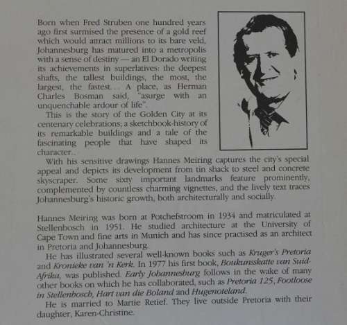 Early Johannesburg by Hannes Meiring-Its Buildings and its people