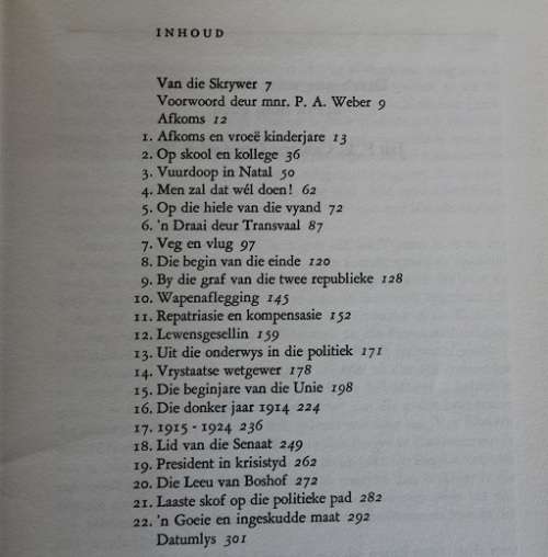 Maar een soos hy deur H.C.Hopkins. Die lewe van Kommandant C.A.van Niekerk. Boereoorlog inhoud.