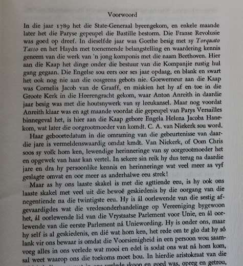 Maar een soos hy deur H.C.Hopkins. Die lewe van Kommandant C.A.van Niekerk. Boereoorlog inhoud.
