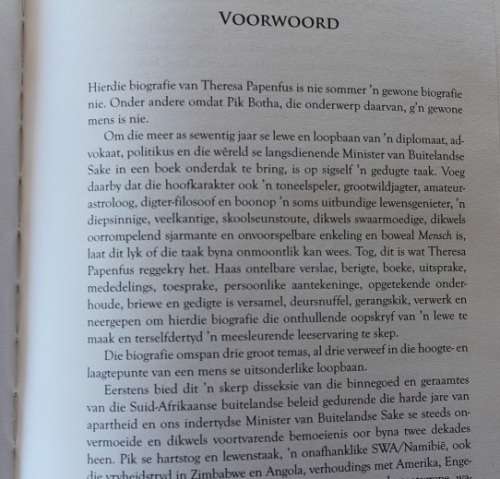 Pik Botha en sy tyd deur Theresa Papenfus