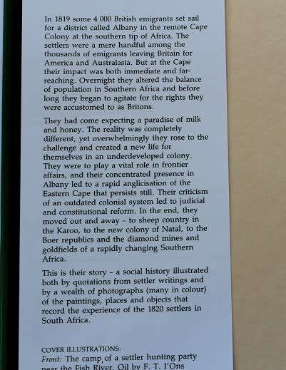 The 1820 Settlers by Lynne Bryer & Keith S. Hunt