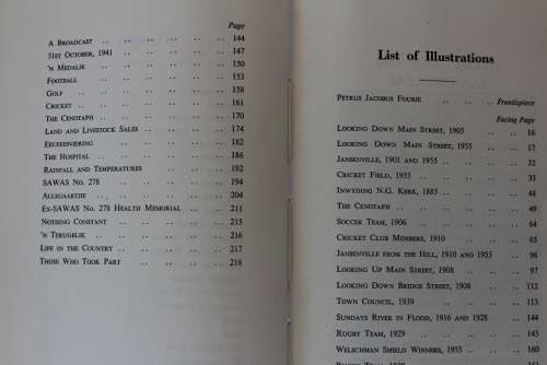 Jansenville yesterday and today by Sid Fourie-Signed !