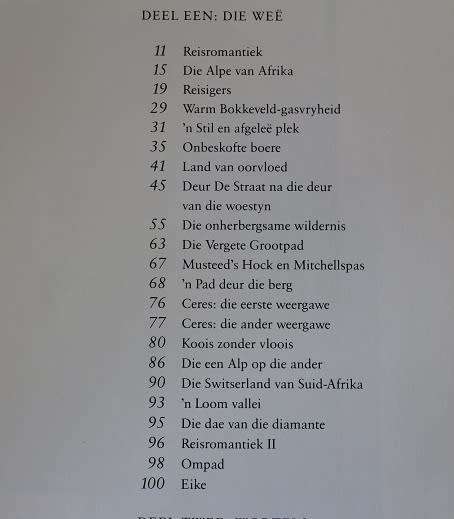 Die Vergete Grootpad deur Cerés en die Bokkeveld Saamgestel deur D. Smuts en Paul Alberts-Geteken!