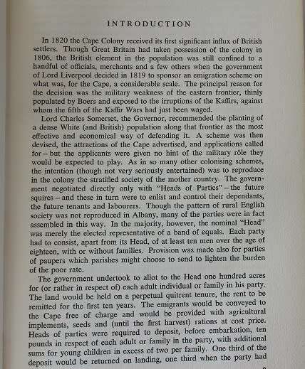 Phillips, 1820 Settler --Letters edited by Arthur Keppel-Jones and E.K. Heathcote. Eastern Cape.