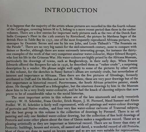 Johannesburg Africana Museum Catalogue of Pictures by R.F. Kennedy. Volume 4