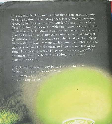 Harry Potter and the Half-Blood Prince by J.K. Rowling-First edition.