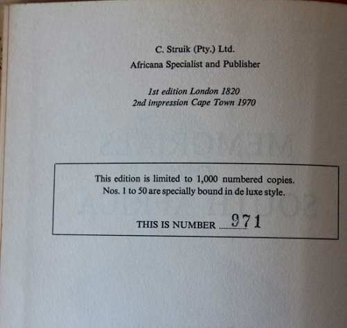 Memorials of South Africa by Barnabas Shaw