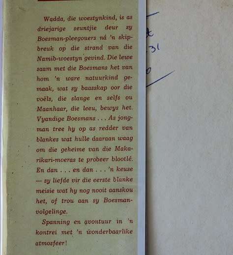 Wadda van die woestyn deur Cor. Dirks