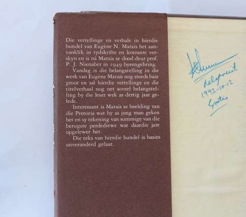 Spore in die sand en ander vertellings deur Eugéne N. Marais