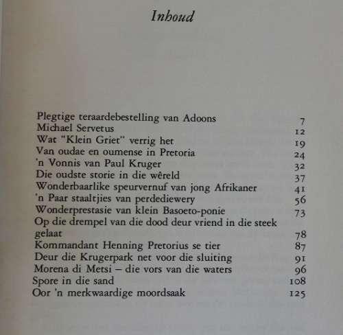 Spore in die sand en ander vertellings deur Eugéne N. Marais