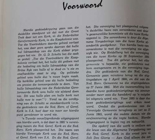Geskiedenis van die Ned. Geref. Gemeente Heidelberg Transvaal 1865-1965 deur A.E. Faul Bosman