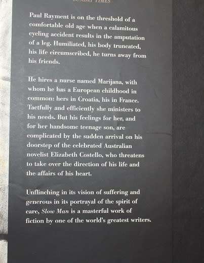 Slow Man by J.M. Ccoetzee