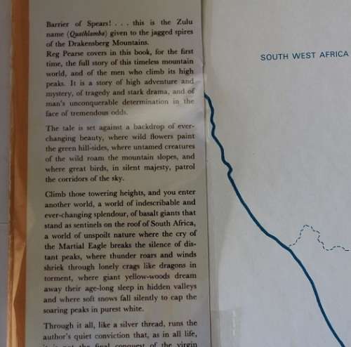 Barrier of Spears by R.O. Pearse. Drama of the Drakensberg.