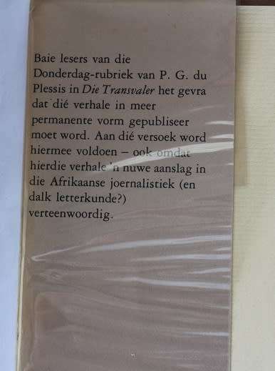 Koöperasie-stories op Donderdag deur P.G. du Plessis