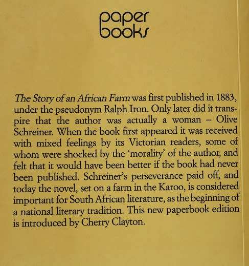 The Story of an African Farm by Olive Schreiner
