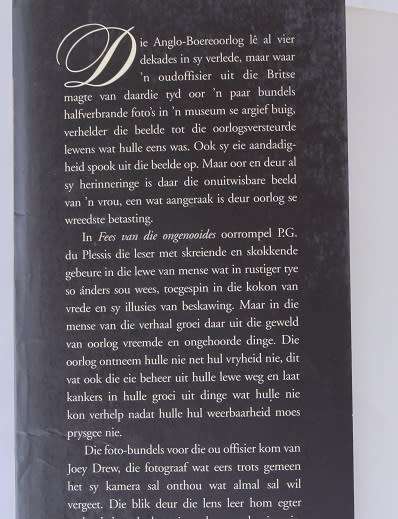 Fees van die Ongenooides deur P.G. du Plessis. Anglo-Boereoorlog roman.