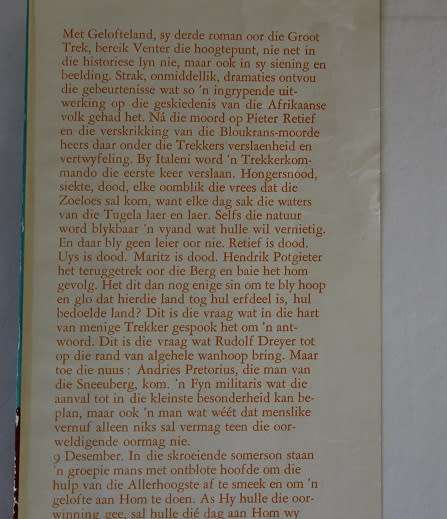 Gelofteland deur F.A. Venter