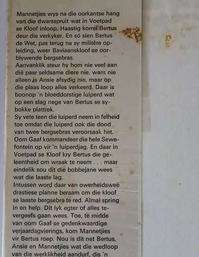 In Voetpad se Kloof  deur P.H.Nortje