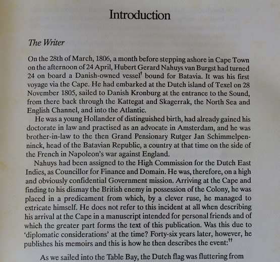 Adventures at the Cape of Good Hope in 1806 by H.G. Nahuys van Burgst