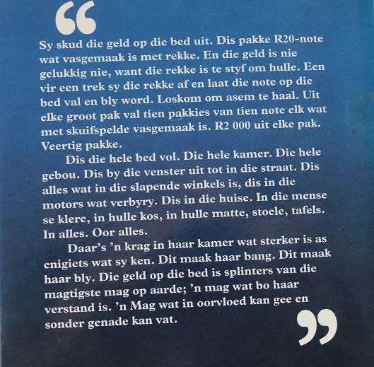 Brug van die esels deur Dalene Matthee.