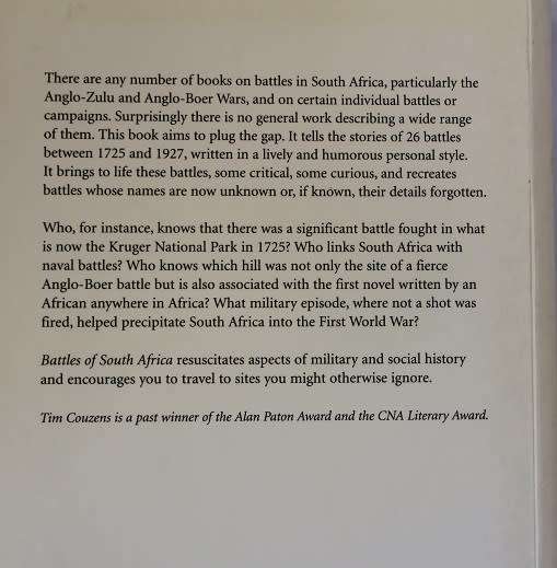 Battles of South Africa by  Tim Couzens.