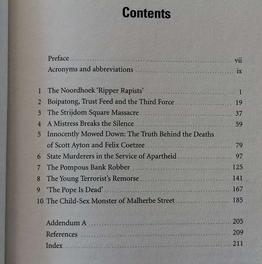 Gruesome  by De Wet Potgieter. Crimes and criminals that shook  South Africa.