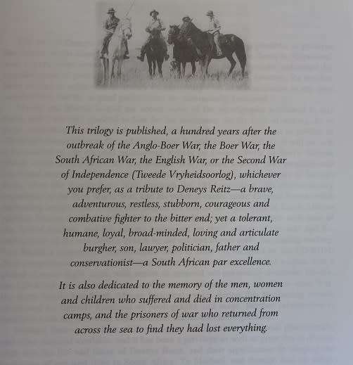 Adrift on the open veld the Deneys Reitz Trilogy. The Anglo-Boer War and its aftermath