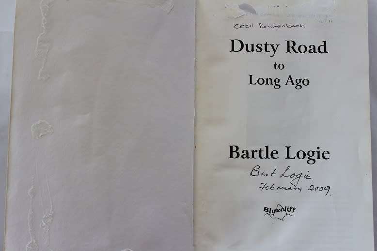 Dusty Road to long ago by Bartle Logie-Signed ! Eastern Cape travelogue.