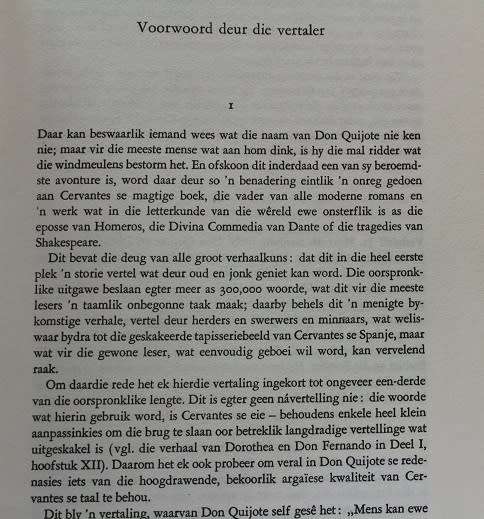 Don Quijote- Miguel de Cervantes vertaal deur André P. Brink