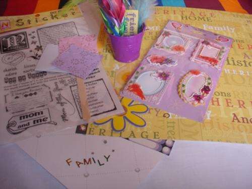 Family and Holiday Scrapbook Kit (Bucket of Goodies Included)