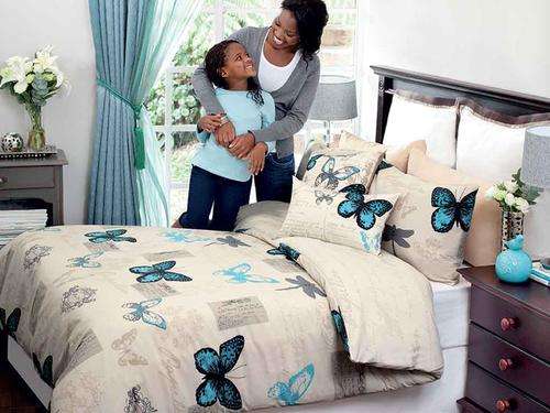 Butterfly Duvet Set with 2 Pillow Cases (Queen)