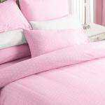 DOTTY PINK DUVET COVER SET (3/4) TOP QUALITY