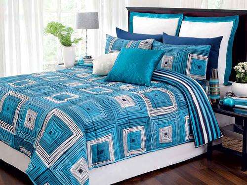 BLUE MOSAIC COMFORTER (DBL)