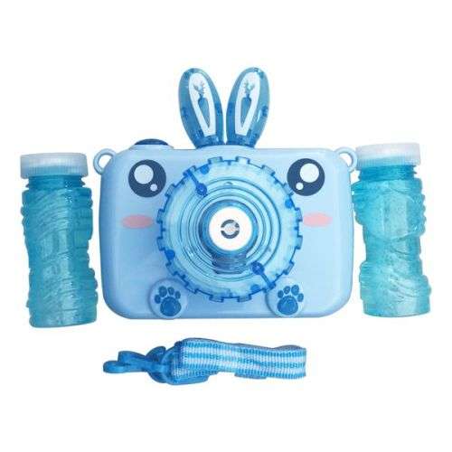 Camera Bubble Machine Toys for Kids Toddlers for Boys/Girls - Blue