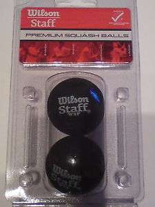 Wilson staff double yellow squash balls 2-pack