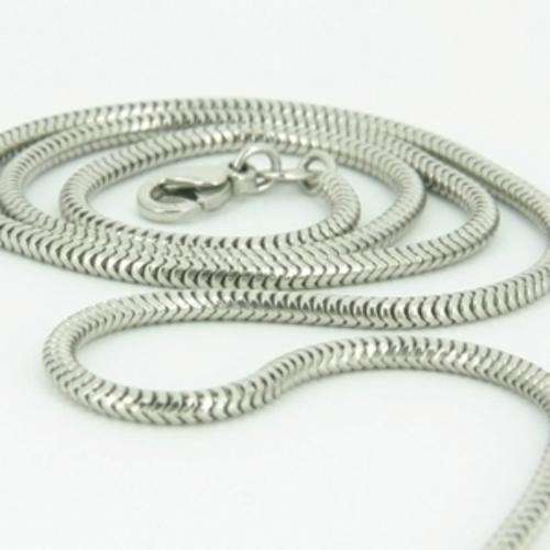 2mm Silver Snake Chain 60cm Length