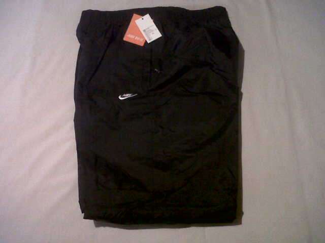 Mens Black Nike Tracksuit Pants - Large