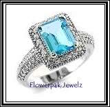 **FREE R150.00 GIFT**LAST ONE**HUGE 8ct BLUE zIrCoN Cocktail Ring - BLING!!! size 8