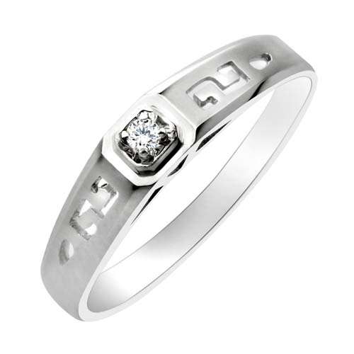 0.033 CT CERTIFIED 18K DIAMOND WEDDING RING BAND