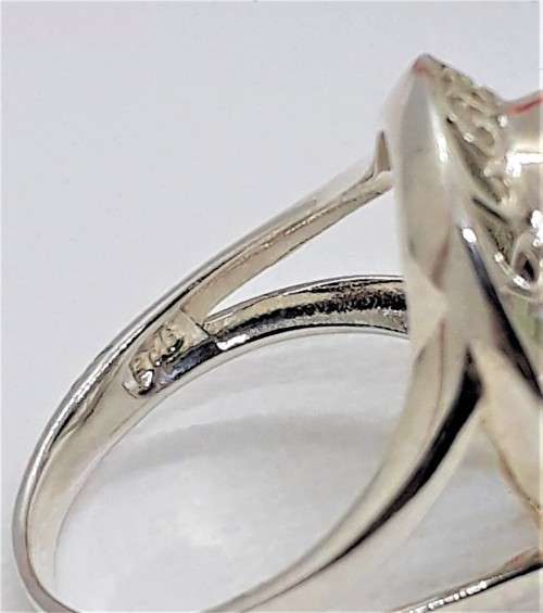 Natural Rainbow Mystic Topaz Sterling Silver Ring - Size R