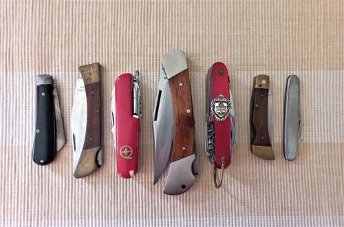 Late Entry!! Selection of 7 Knives  One Africana: President Kruger Naval Ship Knife WOW!