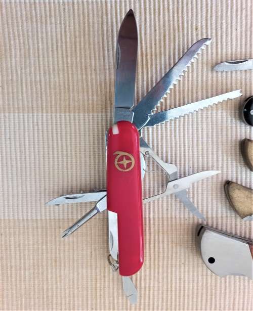 Late Entry!! Selection of 7 Knives  One Africana: President Kruger Naval Ship Knife WOW!