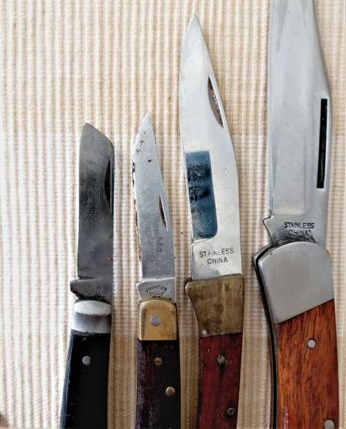 Late Entry!! Selection of 7 Knives  One Africana: President Kruger Naval Ship Knife WOW!