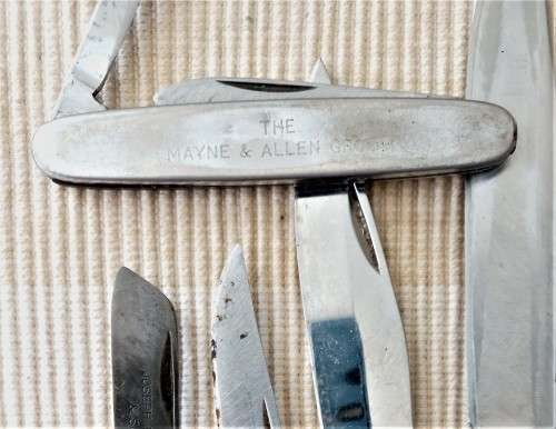 Late Entry!! Selection of 7 Knives  One Africana: President Kruger Naval Ship Knife WOW!